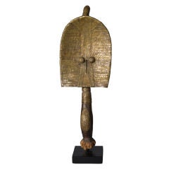 Mahongwe Reliquary Figure in Copper Covered Wood