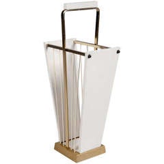 White Lacquered Umbrella Stand White Lacquered Umbrella Stand