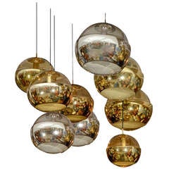 "Space Sphere" Hanging Lights by Peill and Putzler