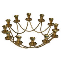 Brass Ring Candelabra