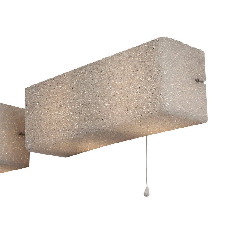 Granulated Rectangular Box Sconces