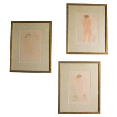 Set of Three Nudes After Auguste Rodin