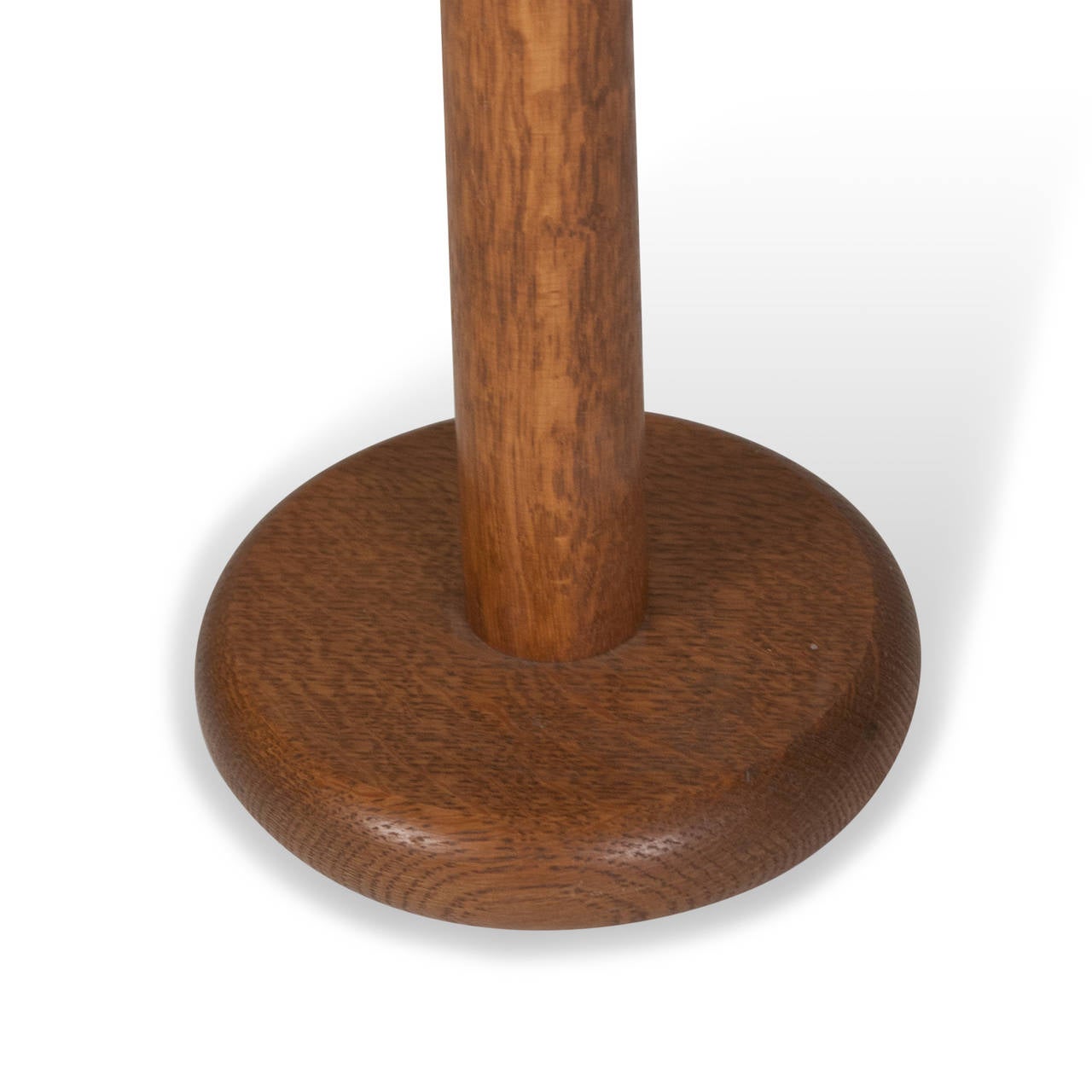 Turned Elm Wood Table Lamp In Excellent Condition For Sale In Brooklyn, NY
