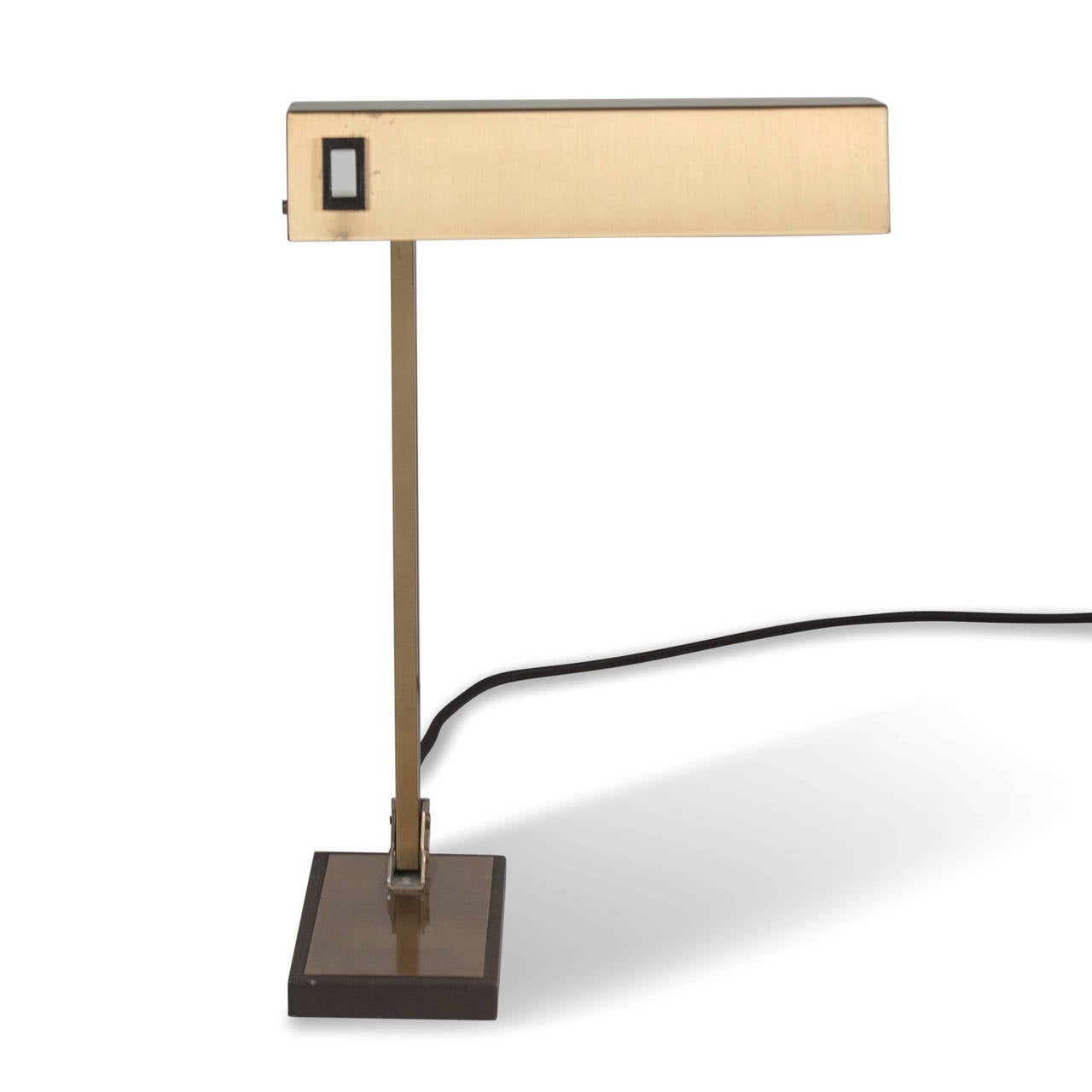 Mid-20th Century Bronze Pivoting Desk Lamp, German, 1960s