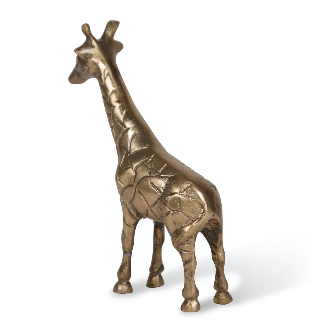 Mid-20th Century Bronze Giraffe Sculpture