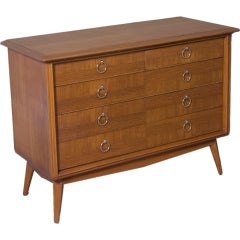 French Oak Parquet Four Drawer Chest