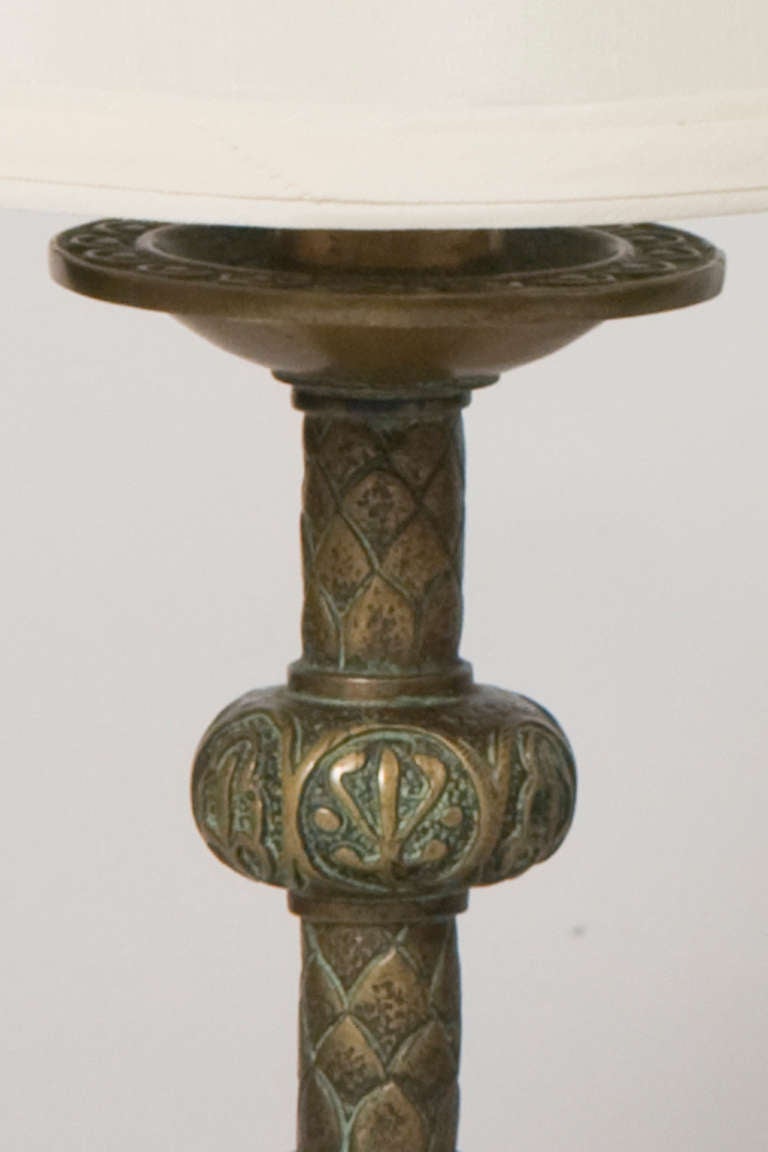 Mid-20th Century Decorative Cast Bronze Table Lamps