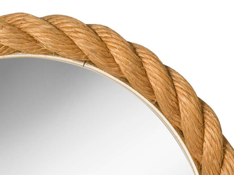 Braided Rope Circular/Round Mirror by Audoux et Minet