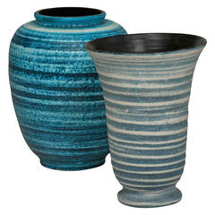 Two Banded Vases by Accolay