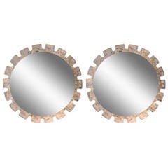 Pair of Resin or Perspex Lit Mirrors