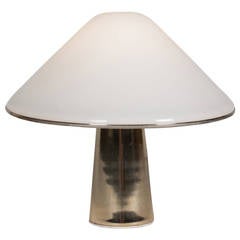 Guzzini Frosted Plexi Table Lamp, Italian, 1970s