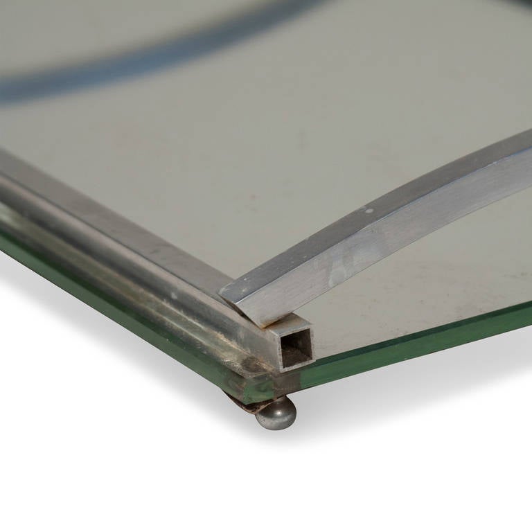 Matte Nickel Frame Serving Tray 3