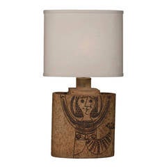 Terracotta Lamp by Roger Capron