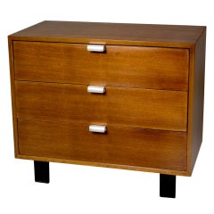 Walnut Three Drawer Dresser by George Nelson