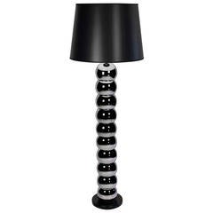 Stacked Sphere Chrome Floor Lamp