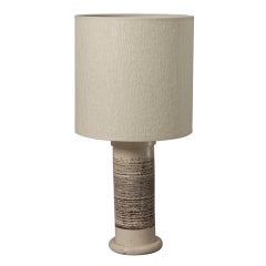 "Fading Bands" Ceramic Column Lamp by Sevres