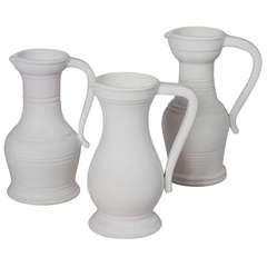 "Ghost" Pitchers by Pol Chambost, Set of Three