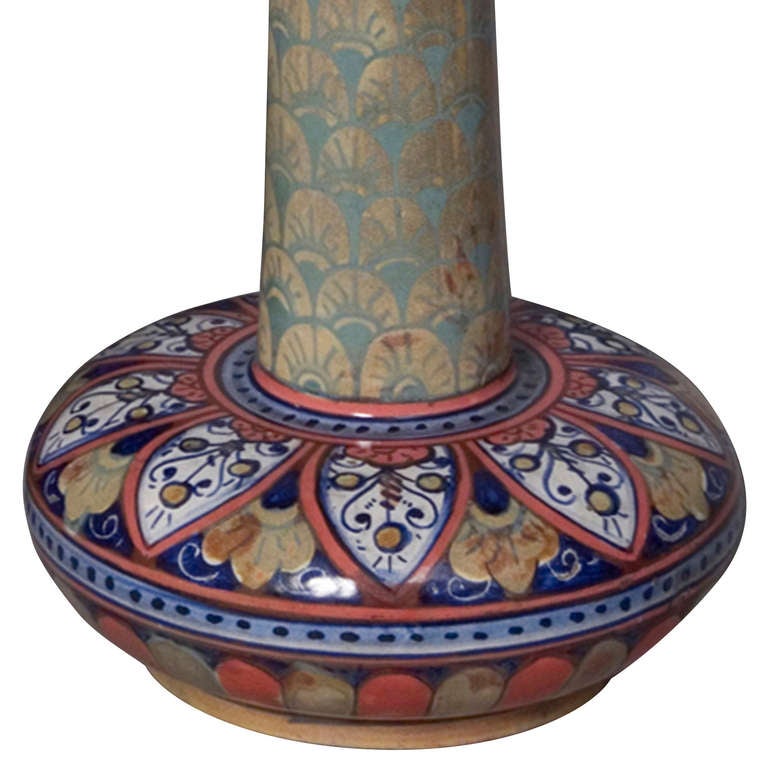 Two Renaissance Revival Ceramic Vases by Rubboli