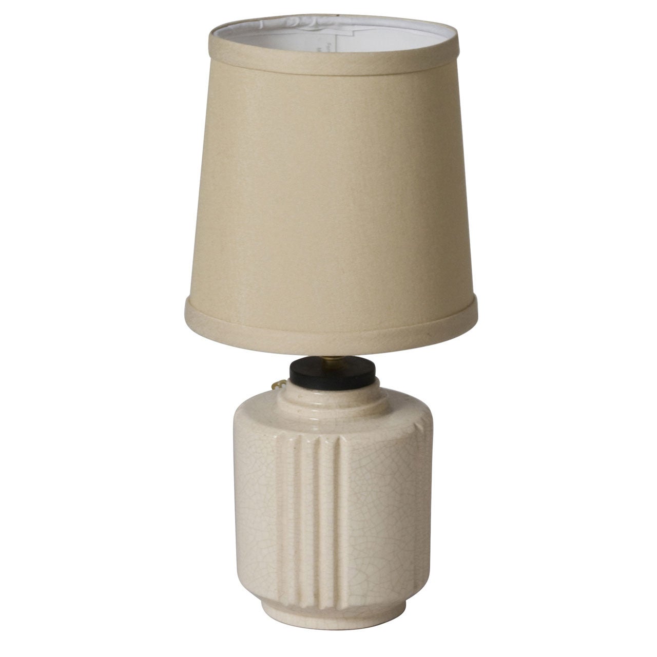 Crackle Glaze Ceramic Lamp by Robert Lallemant