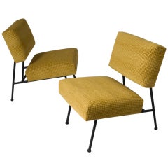 Pair of French Modern Chairs by Pierre Guariche