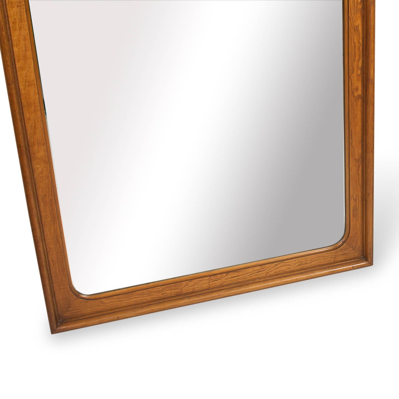 1960s Maple Frame Mirror In Excellent Condition For Sale In Brooklyn, NY