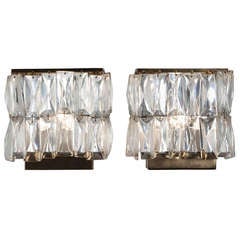 Faceted Drop Crystal Wall Sconces