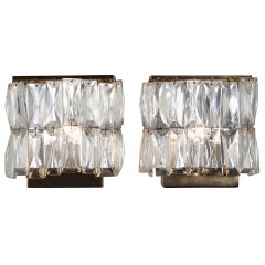Faceted Drop Crystal Wall Sconces
