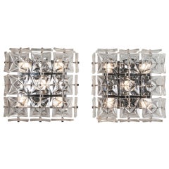 Faceted Crystal Wall Sconces