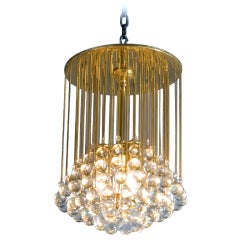 Glowing Crystal Clustered Spheres Chandelier