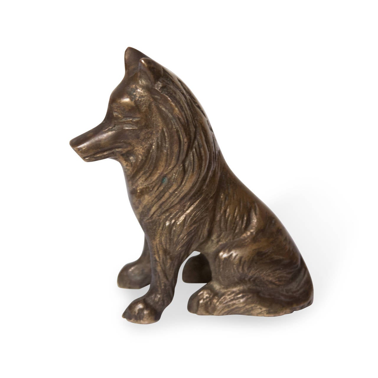 American Bronze Sculpture of a Dog