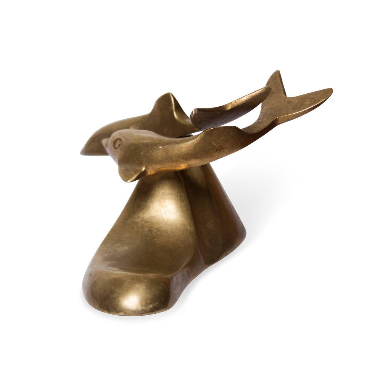 Brass Dolphin Sculpture 1