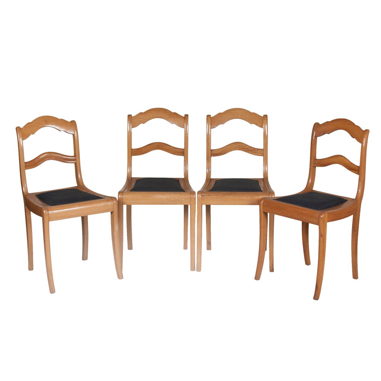 Set of Four Sycamore Side Chairs