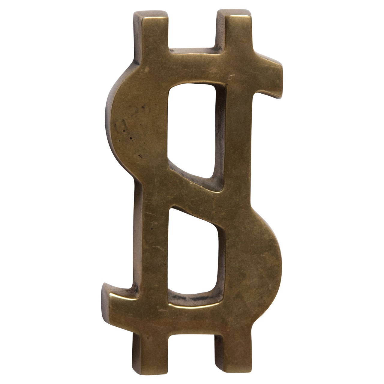 Solid Bronze Dollar Sign "$"