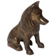 Bronze Sculpture of a Dog