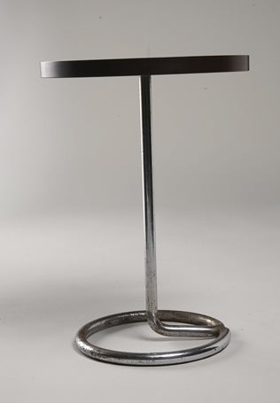 French Bakelite and Chrome Occasional Table attrib. to Rene Herbst