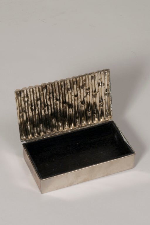 Two Bronze and Leather Desk Accessories at 1stdibs