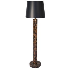 Horn and Bone Tesselated Floor Lamp