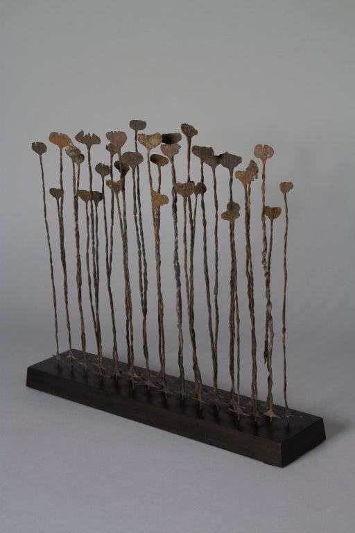 Mounted "Kissi-pennies" Iron Sculpture