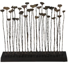 Mounted "Kissi-pennies" Iron Sculpture