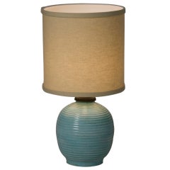 Pale Green Ceramic Table Lamp by Keramos