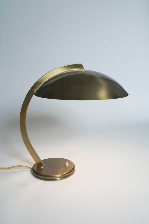 1960s Italian Brass "Cobra" Desk Lamp