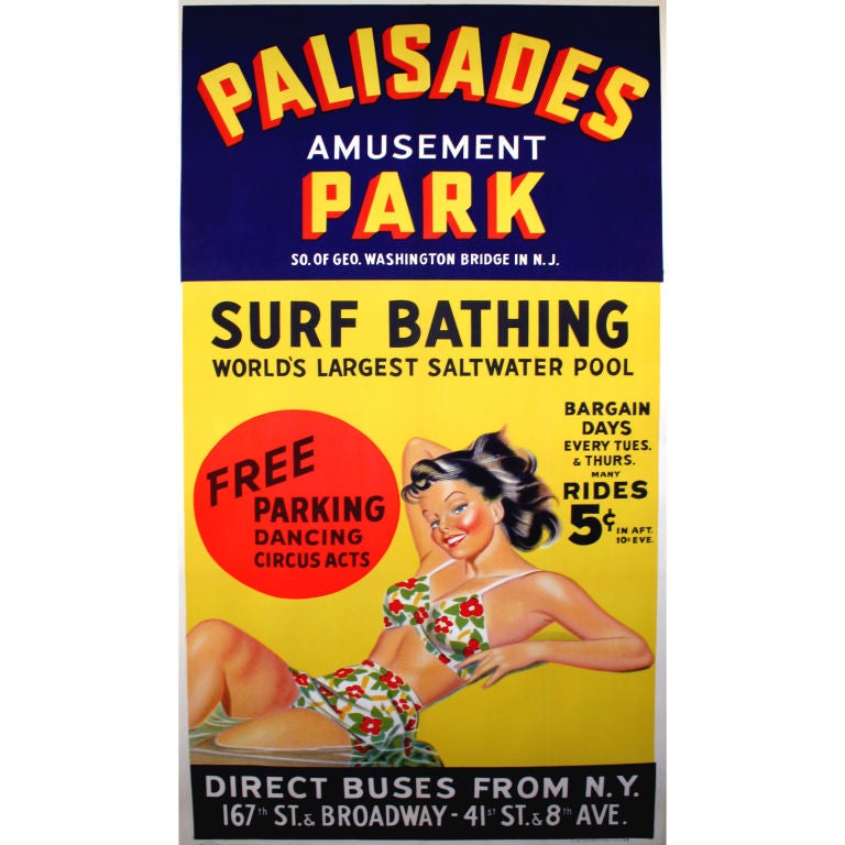 Palisades Park Surf Bathing For Sale