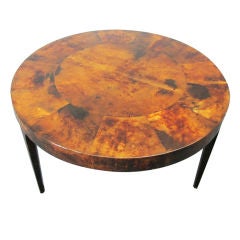 Aldo Tura Italian Parchment Round Dining or Center Table
