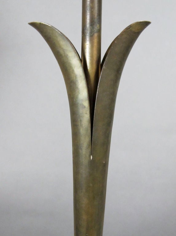Brass Candlestick Lamp by Grag Studios For Sale