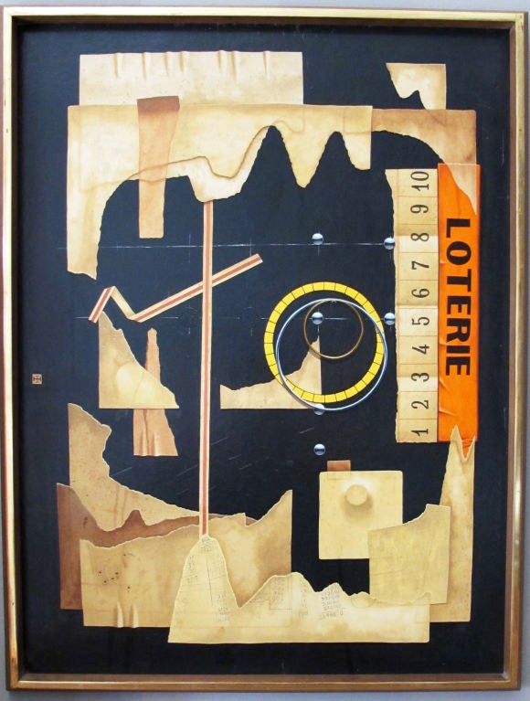 Loterie - Trompe l'oeil Painting by Kennard M. Harris 1