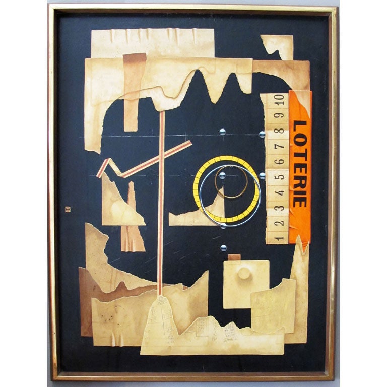 Loterie - Trompe l'oeil Painting by Kennard M. Harris