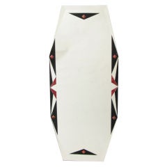Art Deco Reserve Enameled Wall Mirror