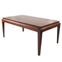 Elegant Leather-Topped Cocktail Table 7