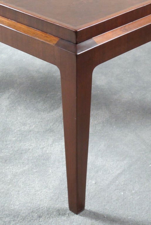 Elegant Leather-Topped Cocktail Table 2
