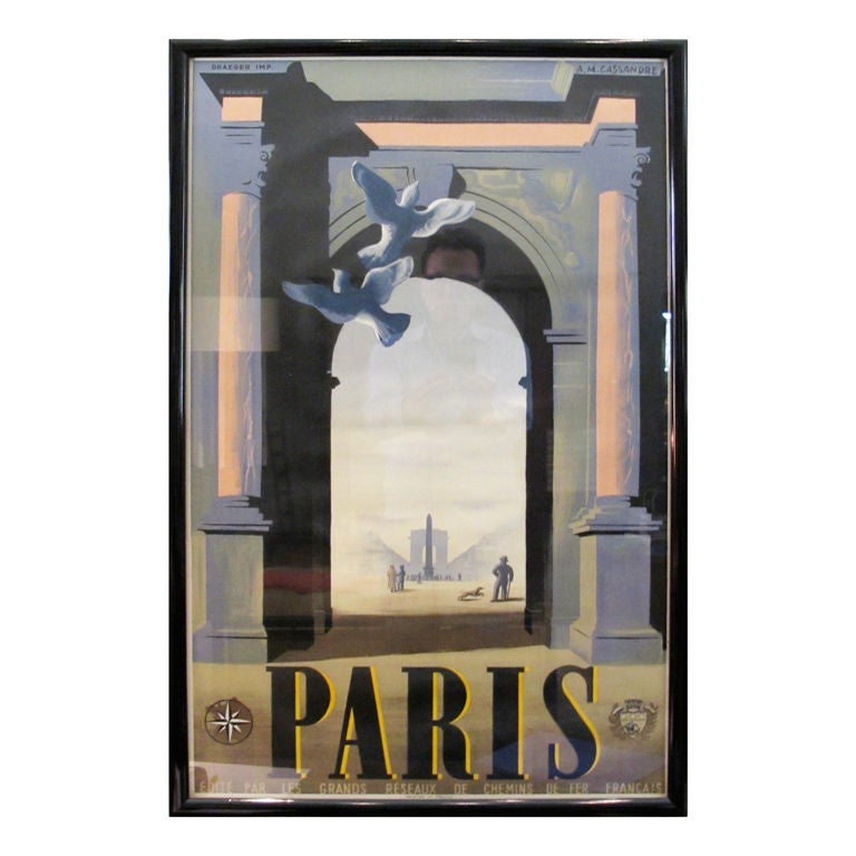 A.M. Cassandre Paris Poster For Sale